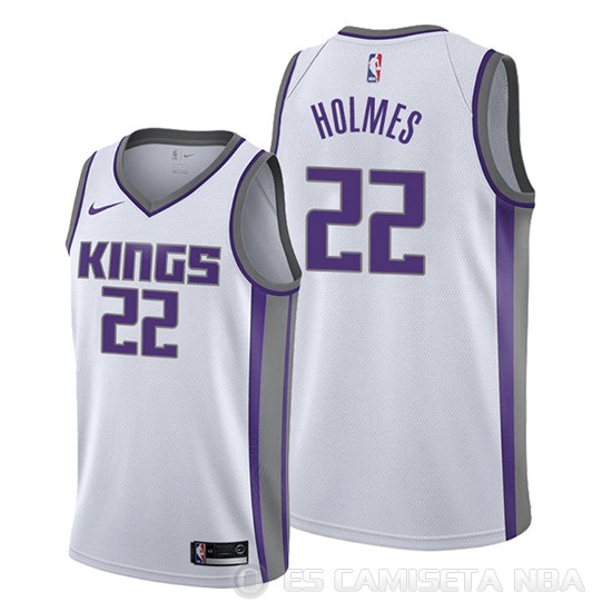 Camiseta Richaun Holmes #22 Sacramento Kings Association Blanco - Haga un click en la imagen para cerrar